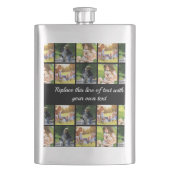 Flasque photocollage et texte (devant)