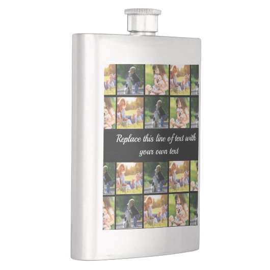 Flasque photocollage et texte (Droite)