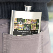 Flasque photocollage et texte (En situation)