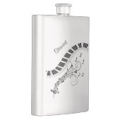 Flasque Piano Keyboard Music Design Personnel (Droite)