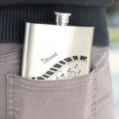 Flasque Piano Keyboard Music Design Personnel (En situation)