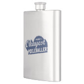 Flasque Pickleballer le plus Okayest dans le monde (Gauche)