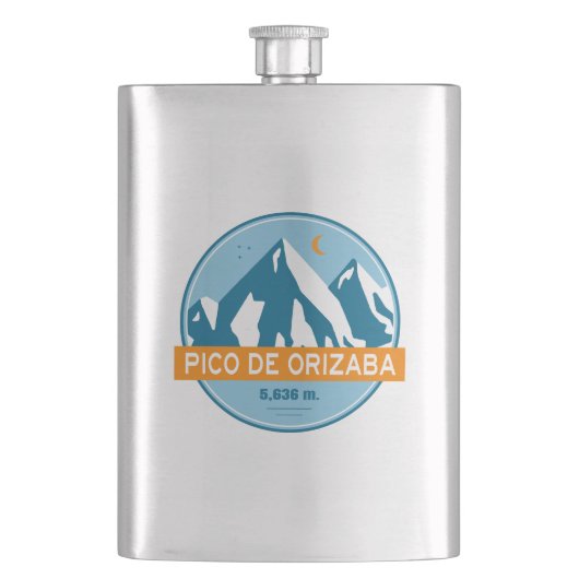 Flasque Pico de Orizaba Mexique Stars Moon (devant)