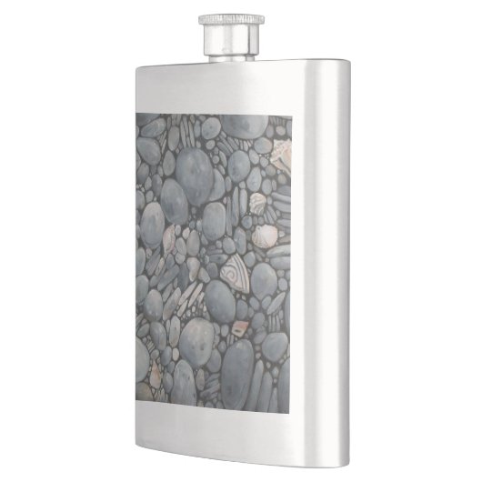 Flasque Pierres de plage Coques Galets Rochers Peinture Ar (Gauche)