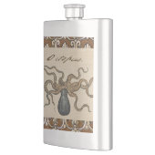 Flasque Pieuvre Kraken Antique Faune Marine Côtière (Gauche)