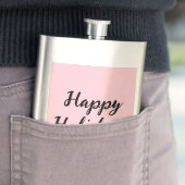 Flasque Pink pastel joyaux vacances Noël stylet simple (En situation)