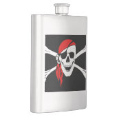 Flasque Pirate Crâne et os croisés (Droite)