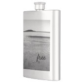 Flasque Plage de sable noir et blanc (Gauche)