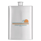 Flasque Plage de Sebastian Fort Lauderdale Sun Palm Trees (devant)