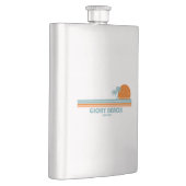 Flasque Plage Glory Géorgie Soleil Palmiers (Droite)