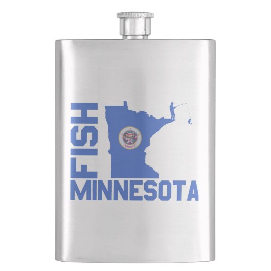 Flasque Plan de l'État du Minnesota de Poisson (devant)