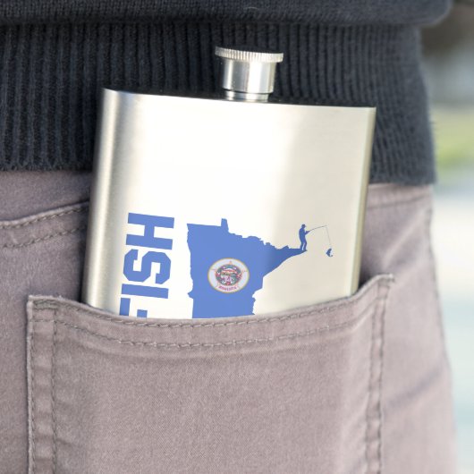 Flasque Plan de l'État du Minnesota de Poisson (En situation)