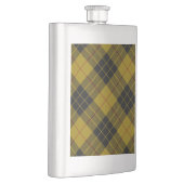 Flasque Plaque noire jaune tartan MacLeod (Droite)