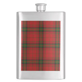 Flasque Plaque rouge vert tartan MacDougall (devant)