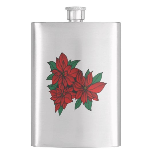 Flasque Poinsettias (devant)