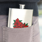 Flasque Poinsettias (En situation)