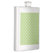 Flasque points blancs et verts lime cool et modernes (Droite)