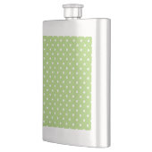 Flasque points blancs et verts lime cool et modernes (Gauche)