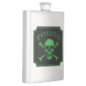 Flasque Poison Crâne et os croisés Halloween Design Imprim (Droite)