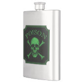 Flasque Poison Crâne et os croisés Halloween Design Imprim (Gauche)