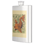 Flasque Poisson Antique Carrelage Ancien art (Gauche)