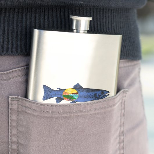 Flasque Poisson Montana (En situation)