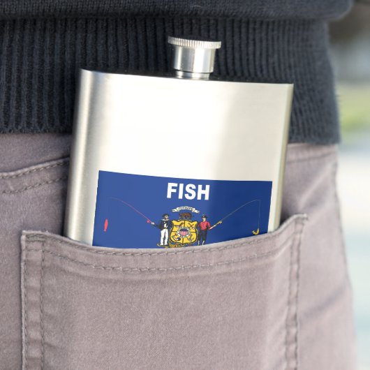 Flasque Poisson Wisconsin (En situation)