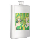 Flasque PopArt St Paddy's Pin-up Girls (Droite)