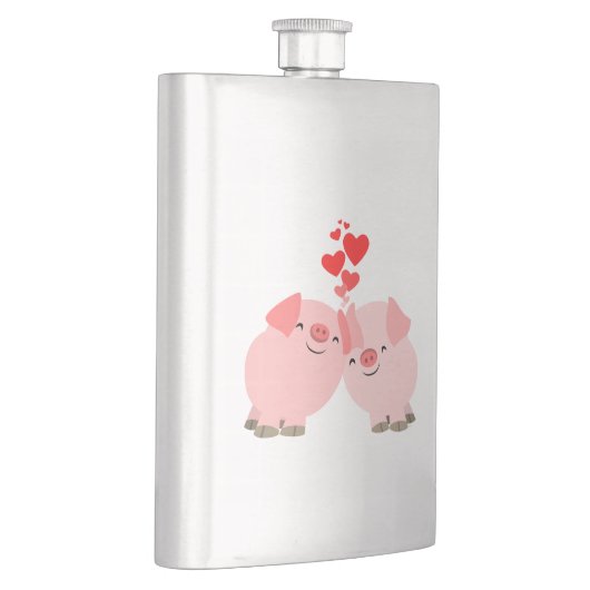 Flasque Porcs de caricature mignonnes dans un ballon class (Droite)