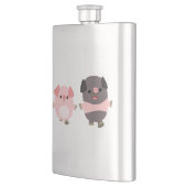 Flasque Porcs en caricature mignons sur une ballade classi (Gauche)