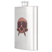 Flasque portable Crâne Rouge (Gauche)