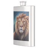 Flasque Portrait Art numérique Lion-56556 (Gauche)