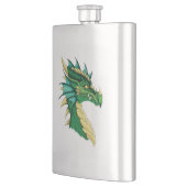 Flasque Portrait de dragon vert (Gauche)