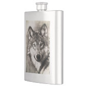 Flasque Portrait de loup (Gauche)