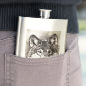 Flasque Portrait de loup (En situation)