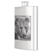 Flasque Portrait d'ours grizzli (Gauche)