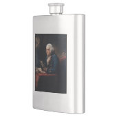 Flasque Portrait en miniature, Benjamin Franklin Père fond (Gauche)