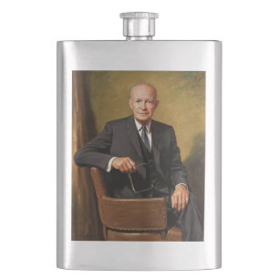Flasque Portrait officiel du président Dwight Eisenhower à