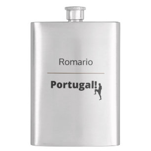 Flasque Portugal Soccer, personnalisable