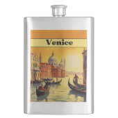 Flasque Poster Vintage voyage Venice, Italie (devant)