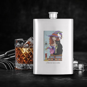 Flasque Potions de sorcières de livres de chats