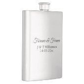 Flasque Pour toujours & toujours ajouter nom de couple dat (Droite)