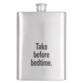 Flasque Prendre avant le coucher (devant)