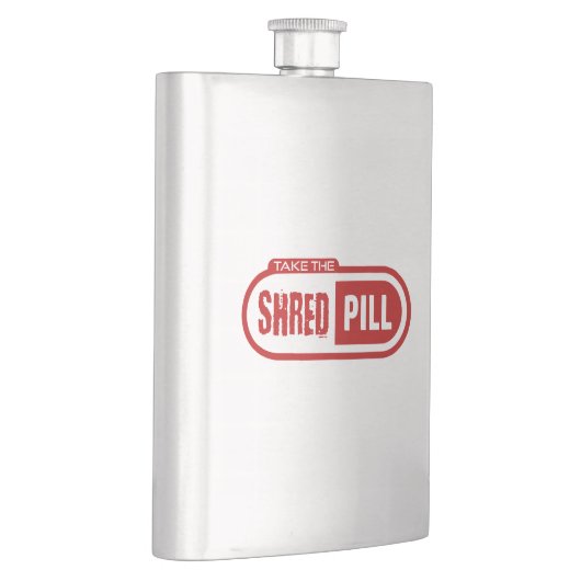 Flasque Prenez La Pilule Rasée (Droite)