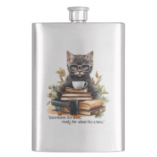 Flasque Prêt Pour L'École Comme Un Patron