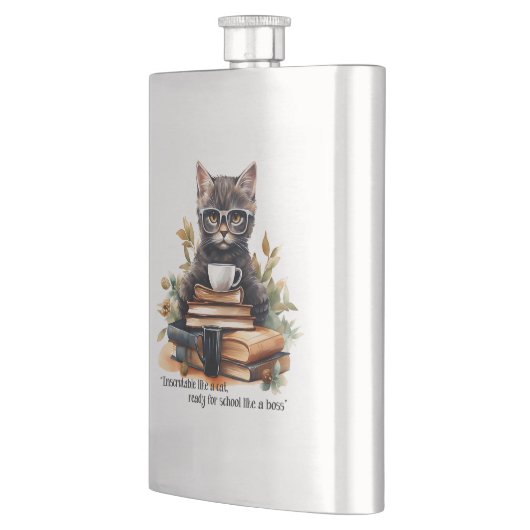 Flasque Prêt Pour L'École Comme Un Patron (Gauche)