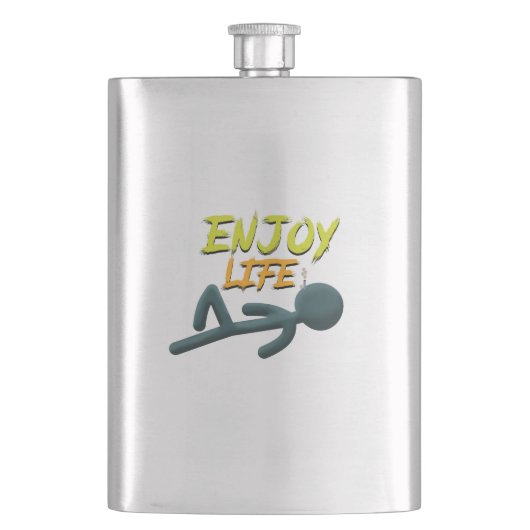 Flasque Profitez de la vie (devant)