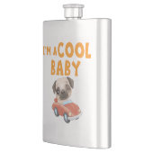 Flasque Pug Je suis un bébé cool (Gauche)