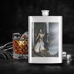 Flasque Puissante Sorcière de Fantastique Gardienne du Dra
