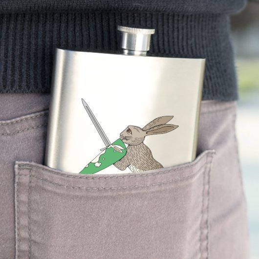 Flasque Rabbit de guerrier médiéval (En situation)